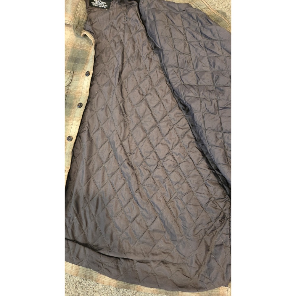 Grit Iron Work Wear 2XL Quilted Lined Plaid Flannel Shirt Jacket Workwear - Picture 3 of 3